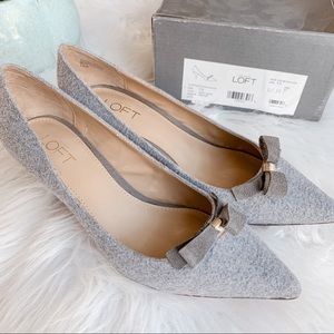 Loft | NWT mid heel bow pump size 7.5